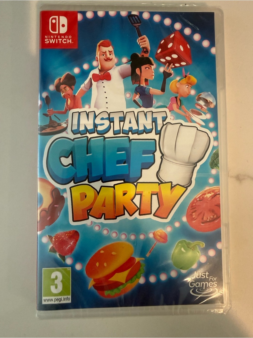 Nintendo Instant Chef Party Switch - Blue Cover with Yellow Title Accents
